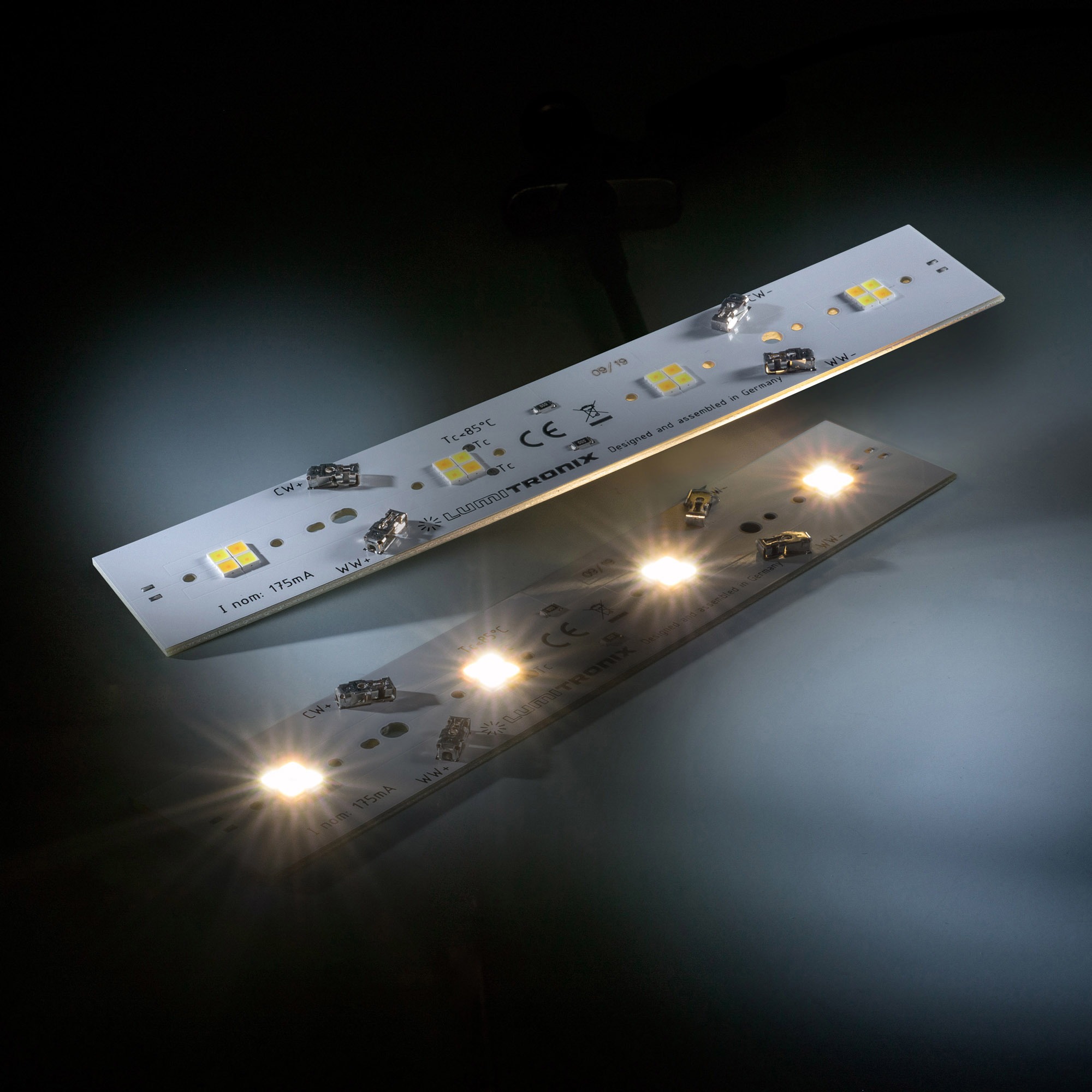 Daisy 16 Nichia LED Strip Tunable White 2700-4000K 360+340lm 175mA 11.5V 16 LEDs 16cm module (up to 1450lm/ft and 8W/ft)