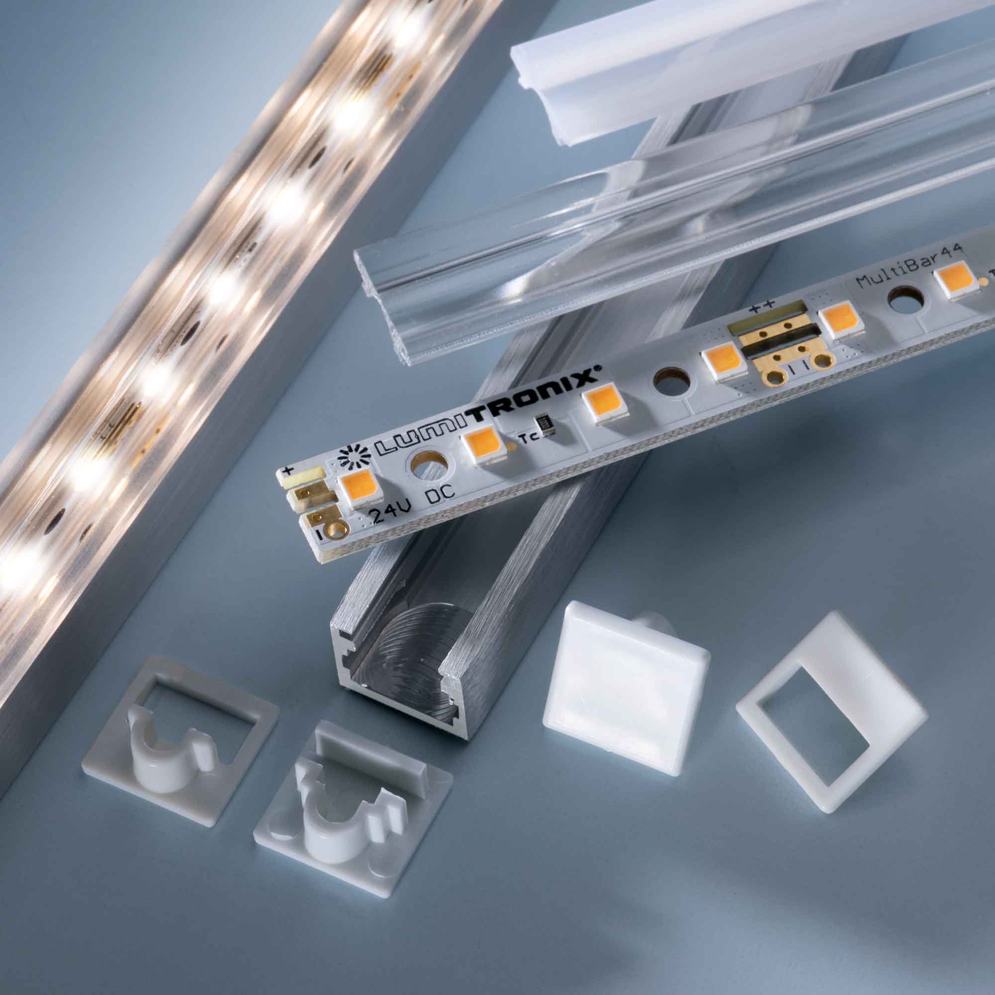 Closed end cap for Alubar Aluminum profile for LED Strips 50cm