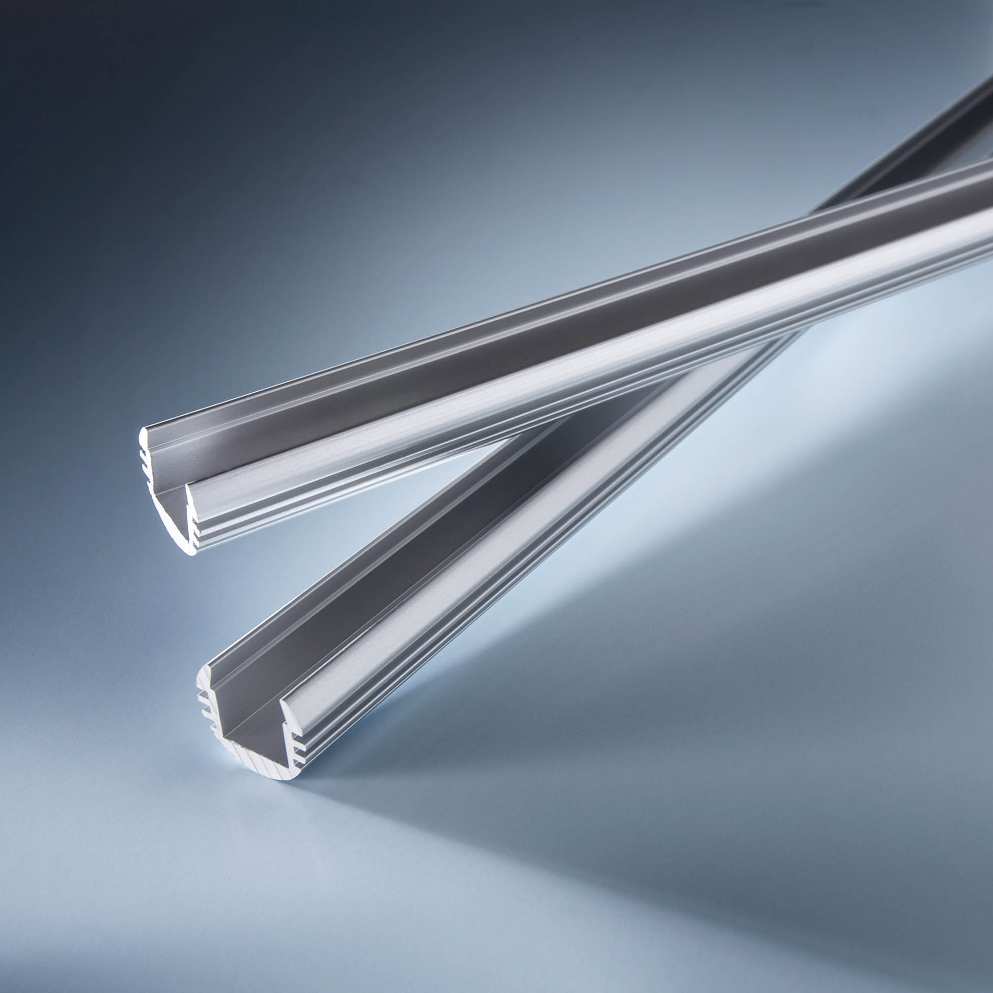 Aluminum profile Aluflex round for surface installation of Lumistrips 40.15