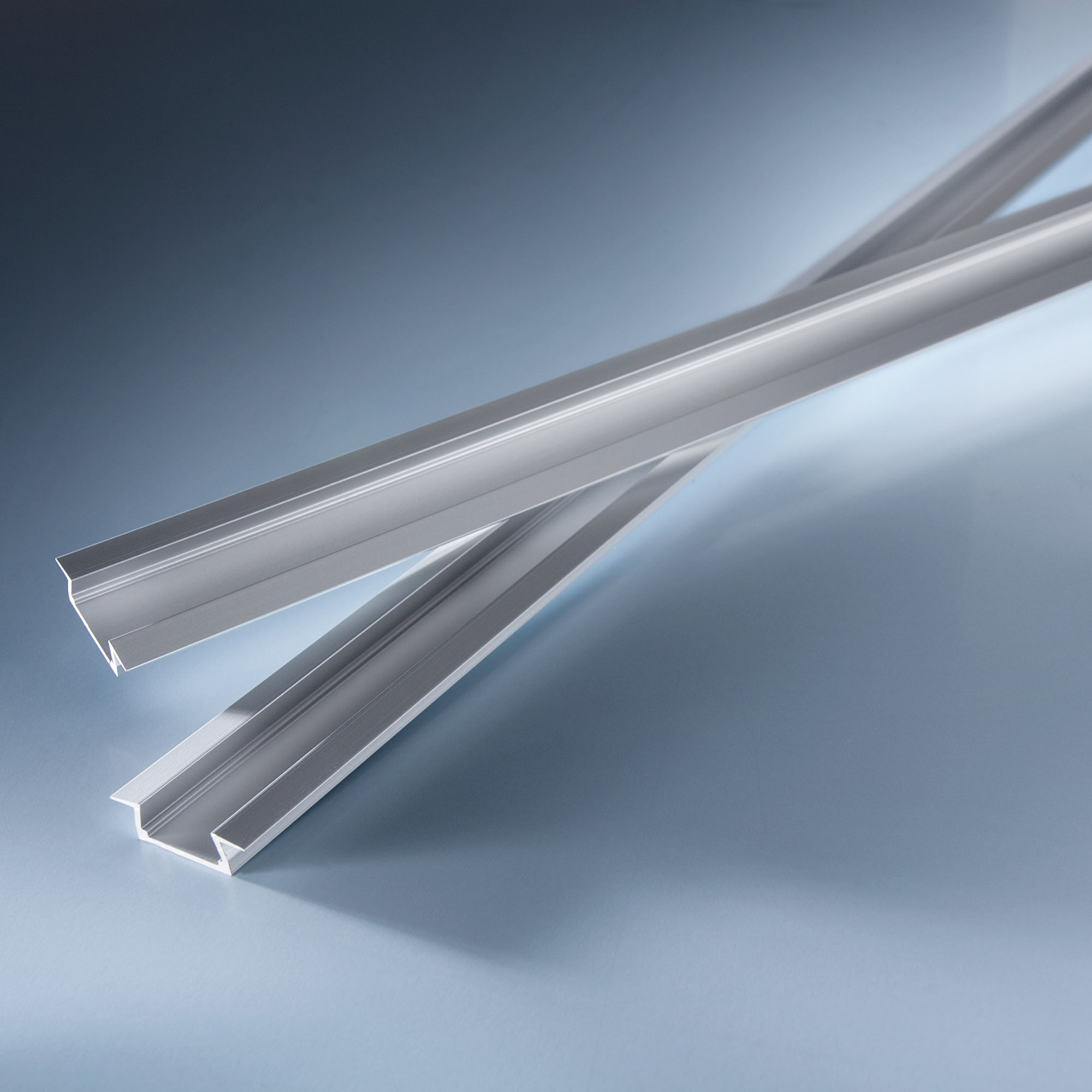 Aluminum profile Aluflex flat for recessed flexible LED strips 40.15