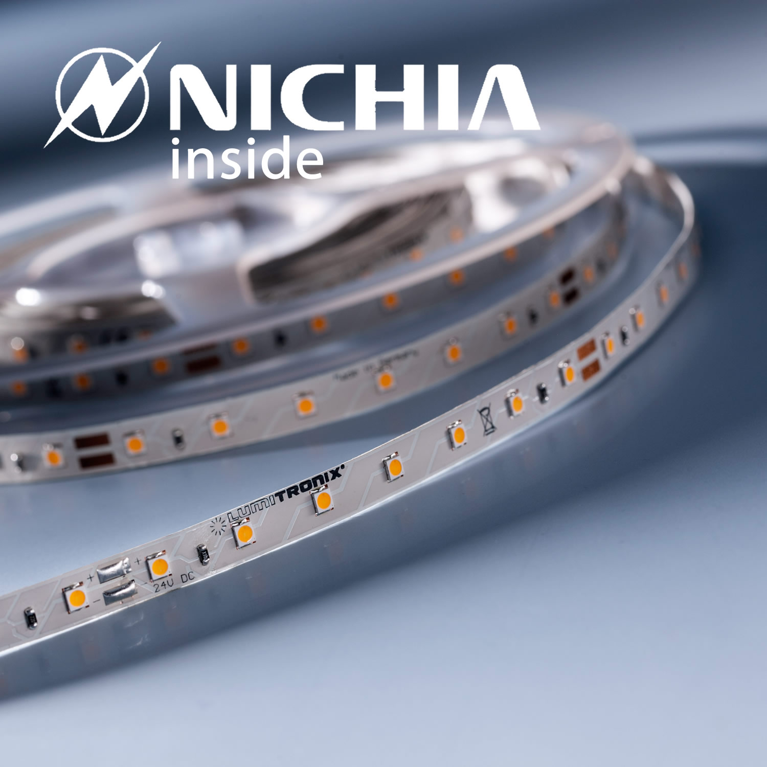 LumiFlex2080 Nichia LED Strip neutral white 4000K 6640lm 24V 21 LEDs/ft price for 19.68in/50cm (405lm & 3W/ft)