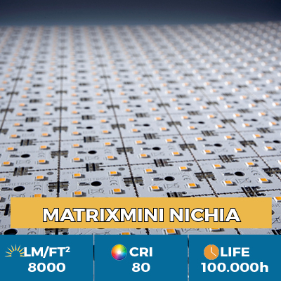 Professional MiniMatrix LED Nichia module, up to 8000 lm / square foot